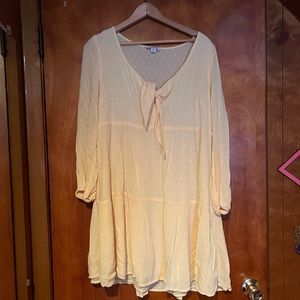 AEO Yellow Long-Sleeve Dress